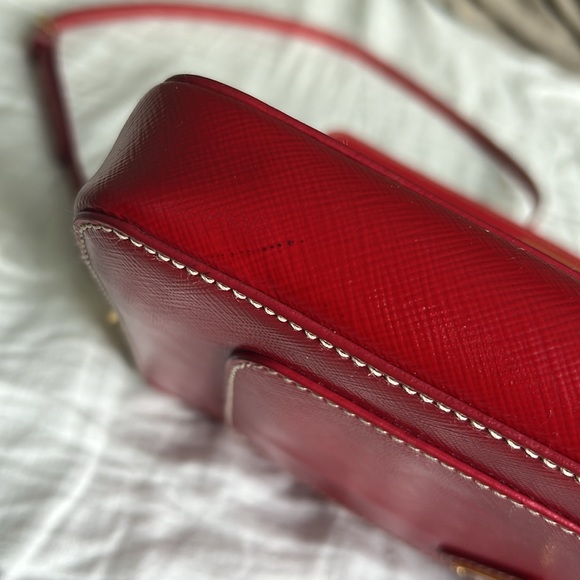 Prada Saffiano Leather Two Way Flap Bag - Picture 4 of 10